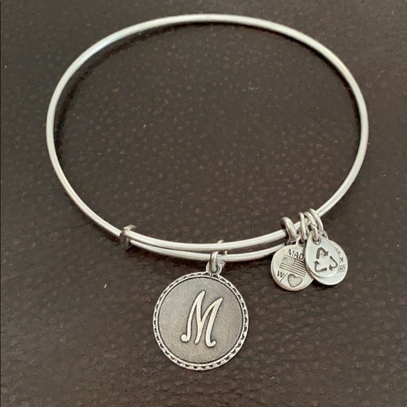 Alex and Ani Bangle “M” initial - Picture 1 of 4
